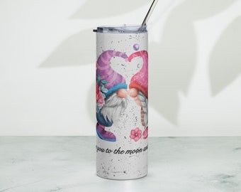 Gnome Love Stainless steel tumbler