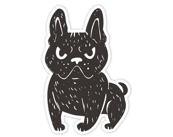 Frenchie Dog Sticker: 2.5" Waterproof Vinyl Decal