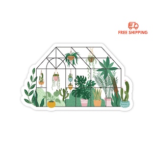 3&quot; Vinyl stickers, Greenhouse sticker, Water Bottle sticker, Laptop sticker, Waterproof and Scratchproof stickers