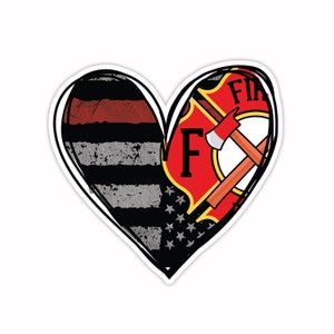 3&quot; Vinyl sticker, Firefighter sticker, Water Bottle sticker, Laptop sticker, Waterproof and Scratchproof stickers
