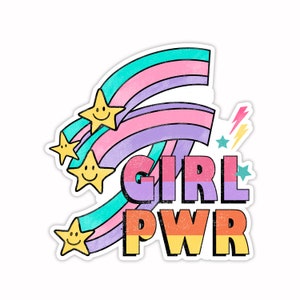 3&quot; Vinyl sticker, Girl Power sticker, Water Bottle sticker, Laptop sticker, Waterproof and Scratchproof stickers