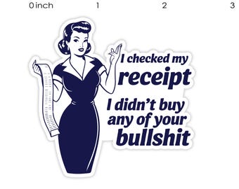 Retro Housewife Vinyl Sticker, Funny, Sarcastic, Adult Humor, Waterproof Decal for Laptops, Water Bottles, etc.