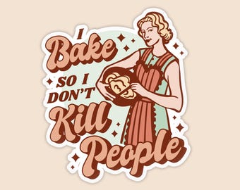 2.5" Sarcastic Housewife Sticker: Waterproof Vinyl Decal for Laptop, Water Bottle