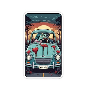 Zombies Gone Parking-sticker, vinylsticker van 3 inch, waterflessticker, laptopsticker, waterdicht en krasbestendig
