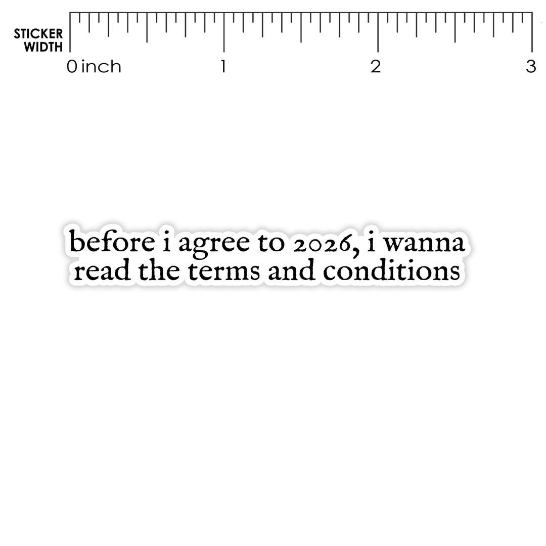 Before I Agree to 2026, I Wanna Read the Terms and Conditions Vinyl ...