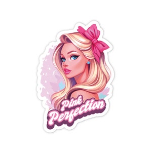 3&quot; Vinyl sticker, Pink Perfection sticker, Water Bottle sticker, Laptop sticker, Waterproof and Scratchproof stickers