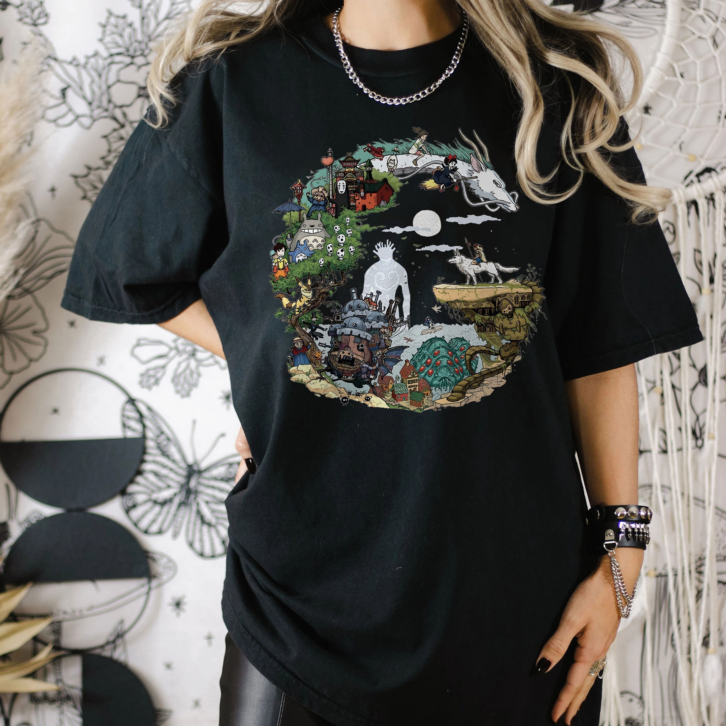 Spirited Away - Sen and Friends by the Bathhouse T Shirt