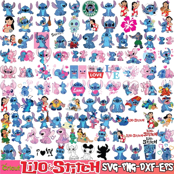 Lilo and stitch printable stickers - Etsy México