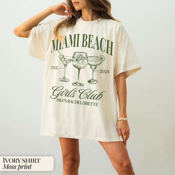 Miami Bachelorette Shirt Custom Location Bachelorette Party Shirt Beach Bachelorette Tshirt Personalized Tropical Bachelorette Bridal Party
