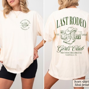 Last Rodeo Bachelorette Party Shirt Western Cowgirl Bridal Party Tshirt Nashville Bachelorette Party T shirt Custom Country Bachelorette Tee