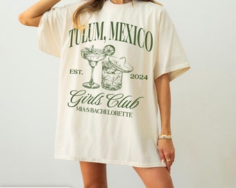 Tulum Bachelorette Party Shirts Custom Beach Bachelorette Party Shirt Mexico Bachelorette, Cancun Bachelorette, Luxury Merch Bridal Party