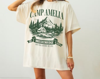 Custom Camp Bachelorette Party Shirt Vintage Camping Bachelorette Tshirt Mountain Bride Tee Camp Themed Bachelorette Hiking Bridal Party