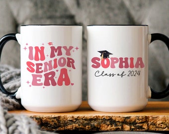 Custom Graduation Mug For Her, Class Of 2024 Senior Graduation Gift High School Graduation Mug Personalized Senior Mug 2024 Degree Gift