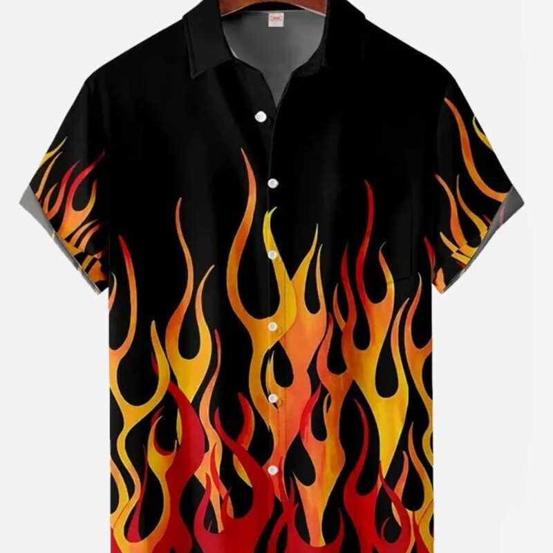 Flame Shirt Etsy