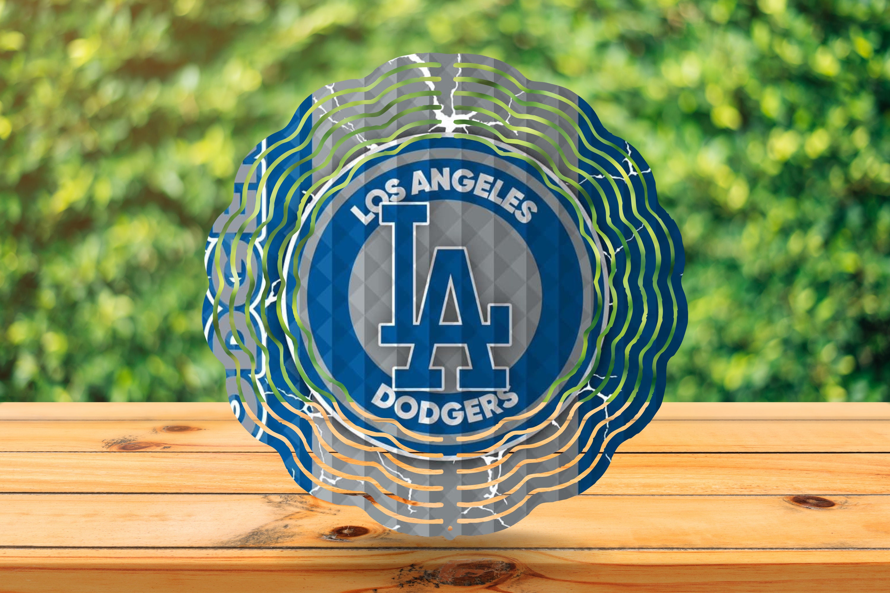 Dodgers Wind Spinner, Garden Wind Spinner, Los Angeles Yard Decor
