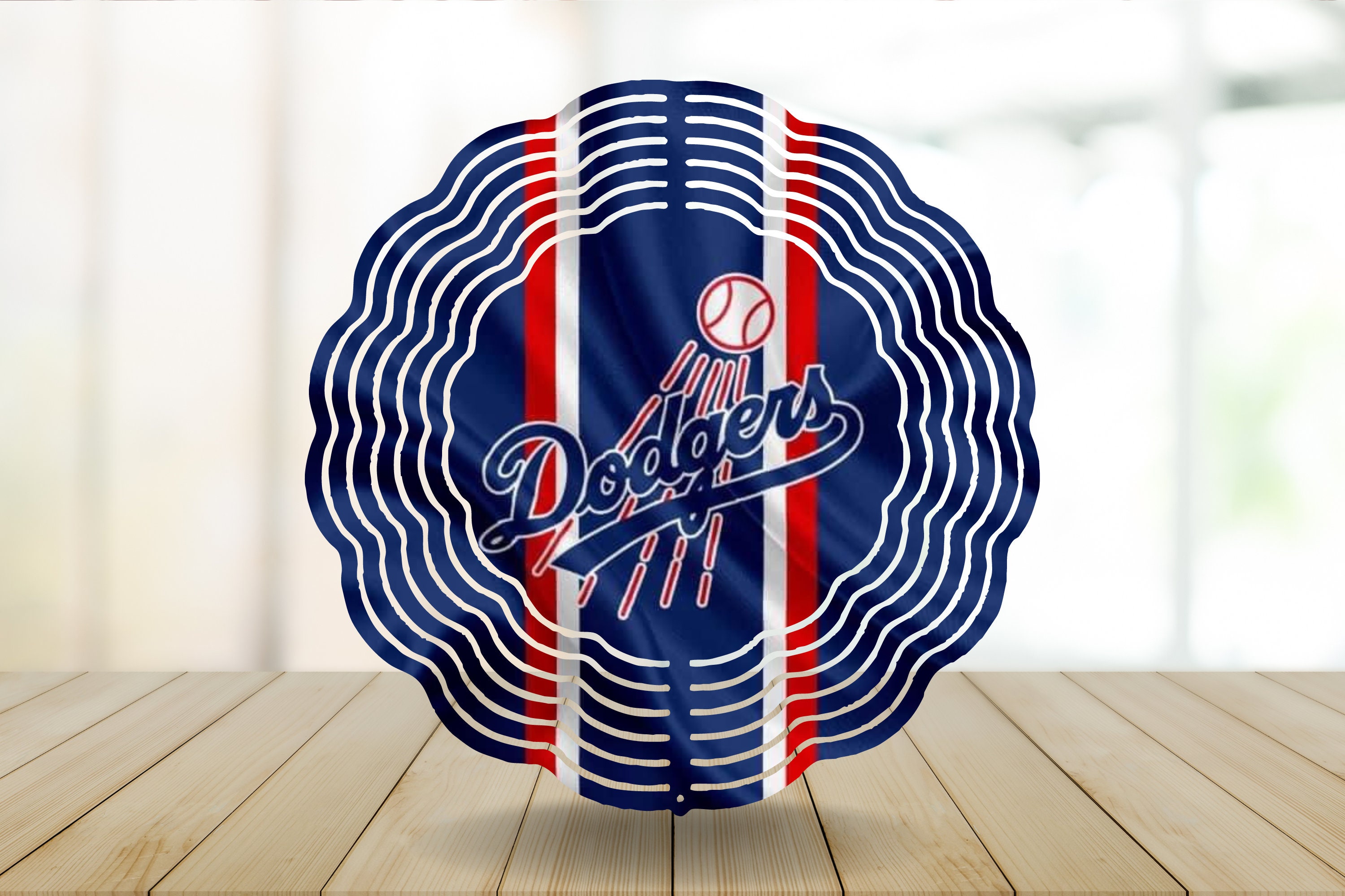 Dodgers Wind Spinner, Garden Wind Spinner, Los Angeles Yard Decor