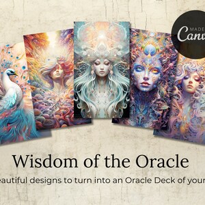 Printable Oracle Cards - Watercolour Mythical Creatures