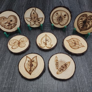 Wooden Korok Coasters - Legend of Zelda BotW, TotK - Great Gift Idea!
