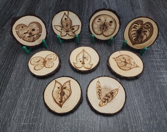 Wooden Korok Coasters - Legend of Zelda BotW, TotK