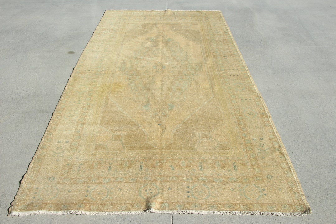 Large Rug Turkish Vintage Muted Anatolain Rugs for Living Room Beige ...