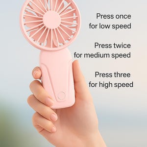 Mini ventilador USB portátil: ligero, recargable y silencioso. Ideal para verano, viajes, festivales y bolsos.