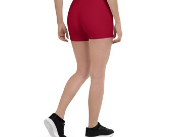 vintage wine red sports shorts