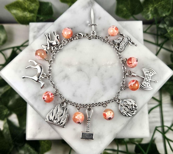 Hephaestus Charm Bracelet, Greek God, Greek Mythology, Devotional