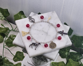 Set charm bracelet, Seth egyptian god, kemetic jewelry