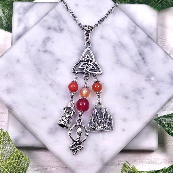 Brigid necklace, celtic goddess jewelry, celtic mythology, deity based devotional jewelry