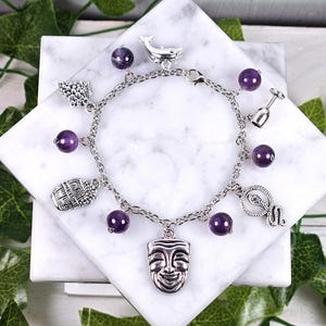 Dionysus Charm Bracelet, Wire Wrapped Devotional Deity Based Jewelry, Greek God, Greek Mythology, Hellenic