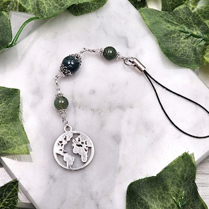 Gaia phone charm, bag charm, greek goddess, purse charm, devotional, greek mythology, deity based design