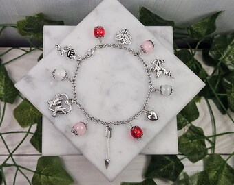 Eros charm bracelet, greek mythology, greek god, hellenic jewelry