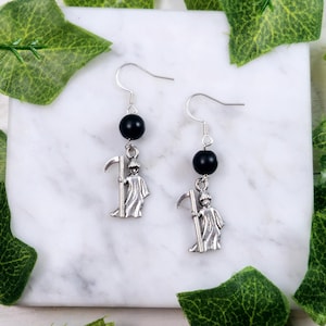 Thanatos earrings, greek mythology, greek god, devotional Hellenic jewelry,