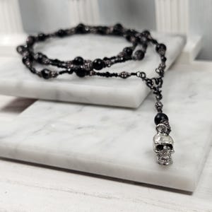 Hades Prayer Bead Necklace, Greek God, Greek Mythology, Devotional, Deity Based, Hellenic