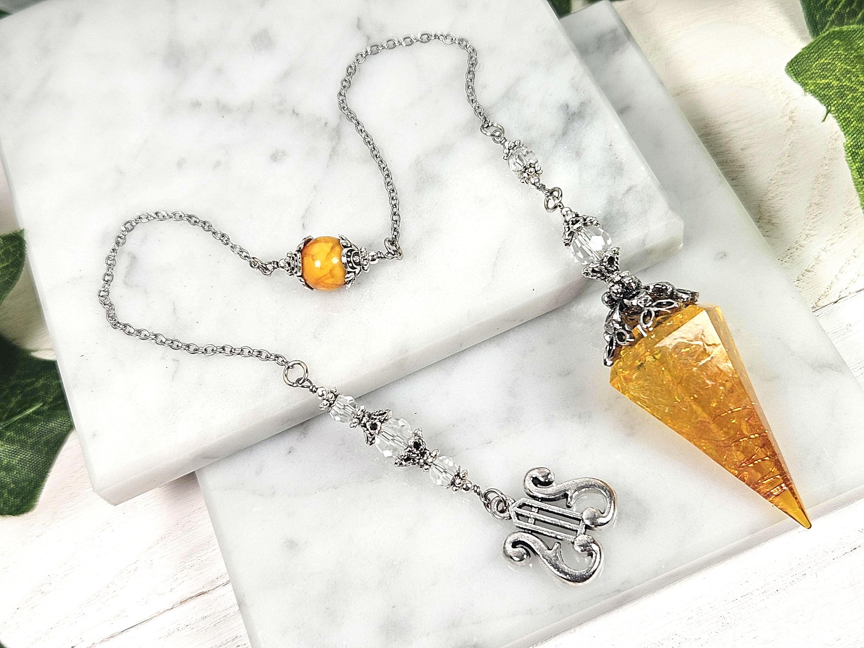 Apollo Pendulum, Choose Your Charm, Customizable, Wire Wrapped Jewelry ...