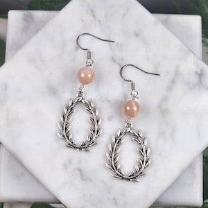 Laurel Wreath Earrings - Greek Mythology Jewelry, Apollo, Ancient Greece, Hellenic
