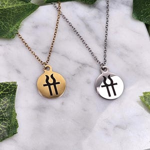 Hestia necklace, greek goddess, greek mythology jewelry, devotional, hellenic, symbol of Hestia
