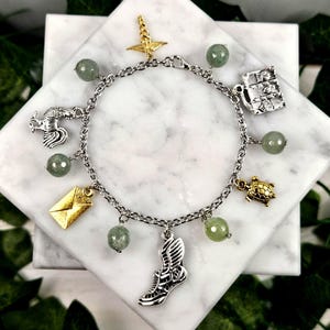 Hermes charm bracelet, greek mythology, greek god, hellenic jewelry