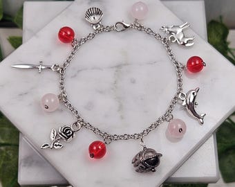 Ares And Aphrodite Customizable Charm Bracelet, Greek God, Greek Goddess, Mythology, Deity Based Devotional Jewelry