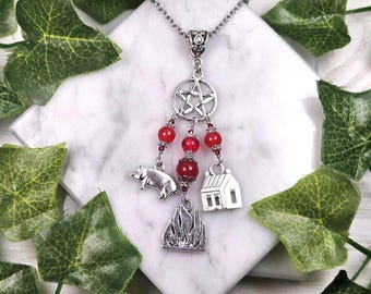 Hestia Necklace: Greek Mythology Jewelry