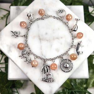 Circe Charm Bracelet, Greek Goddess. Greek Mytholgoy, Devotional Deity Based Jewelry, Hellenic