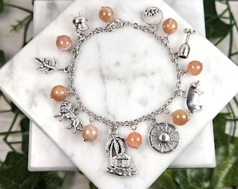 Circe Charm Bracelet, Greek Goddess. Greek Mytholgoy, Devotional Deity Based Jewelry, Hellenic
