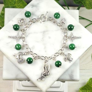 Hermes Devotional Charm Bracelet, Greek God, Greek Mythology, Devotional Deity Based Jewelry, Hellenic, Messenger God