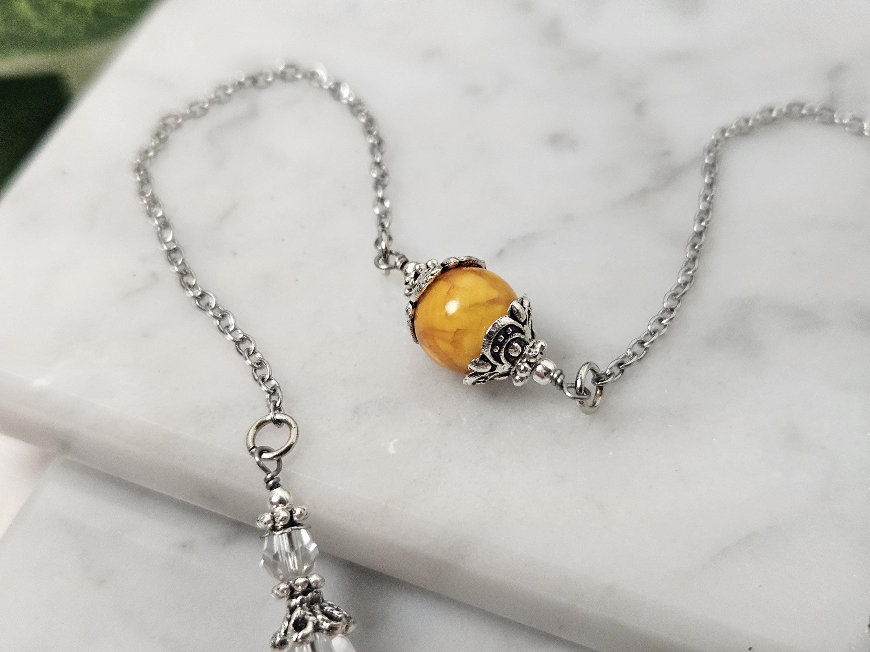 Apollo Pendulum, Choose Your Charm, Customizable, Wire Wrapped Jewelry ...