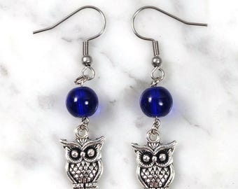 Athena earrings, greek mythology, hellenic deity based jewelry, owl earrings, JNJ collection