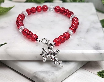 Eros charm bracelet, cupid Devotee bracelet, greek mythology, greek god, hellenic devotional jewelry