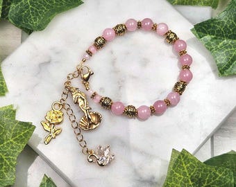 Aphrodite Gold Bracelet, Prayer Bead and Jewelry all-in-one, Greek goddess, Greek Mythology, Deity based, Hellenic
