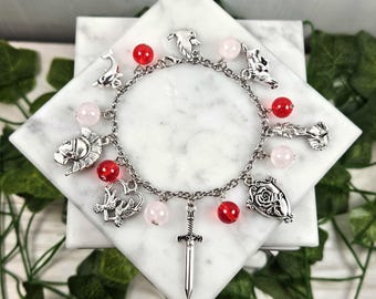 Aphrodite and Ares Charm Bracelet, Greek God, Greek Goddess, Mythology, Devotional Deity Based Jewerly, Hellenic