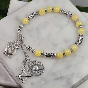 Apollo Prayer Bead Bracelet, Prayers And Jewelry, Greek God, Greek Mythology, Devotional Deity Based Jewelry, Hellenic