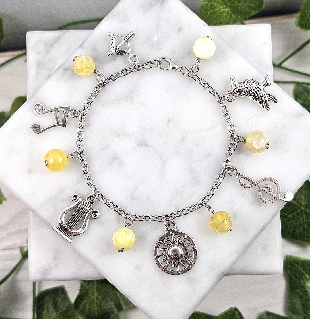 Apollo Charm Bracelet, Greek Mythology, Greek God, Hellenic Devotional ...